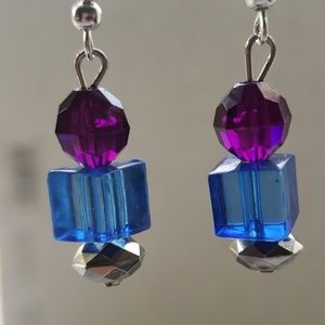 Funcky & Cool Blue Square Earrings⭐️